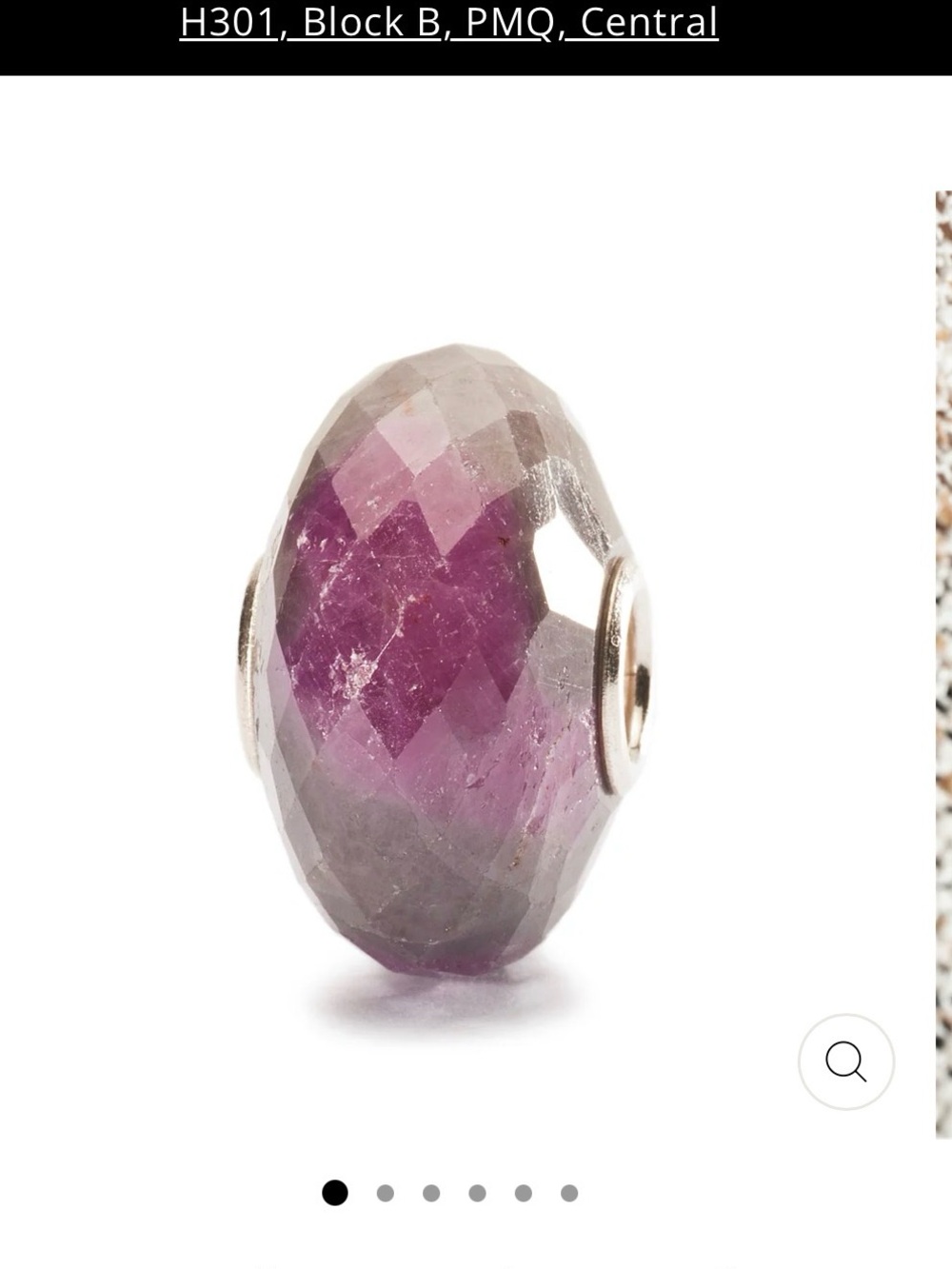 Trollbeads Ruby Rock Bead